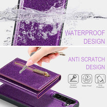 Load image into Gallery viewer, Casekis Glitter Cardholer Magnetic Phone Case for Galaxy S23 Plus 5G