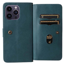 Lade das Bild in den Galerie-Viewer, Casekis Large Capacity Cardholder Phone Case Dark Green