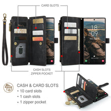 Lade das Bild in den Galerie-Viewer, Casekis Leather Zipper Phone Case Black