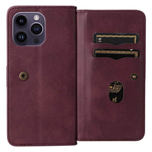 Lade das Bild in den Galerie-Viewer, Casekis Large Capacity Cardholder Phone Case Red