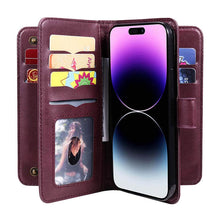 Lade das Bild in den Galerie-Viewer, Casekis Large Capacity Cardholder Phone Case Red