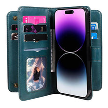 Lade das Bild in den Galerie-Viewer, Casekis Large Capacity Cardholder Phone Case Dark Green
