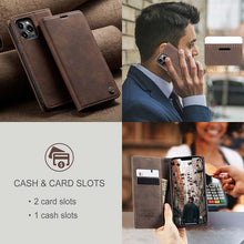 Load image into Gallery viewer, Casekis Retro Wallet Case For iPhone 13 Pro Max