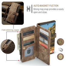 Load image into Gallery viewer, Casekis Leather Zipper Phone Case Brown