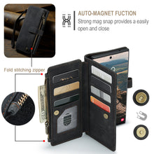 Lade das Bild in den Galerie-Viewer, Casekis Leather Zipper Phone Case Black