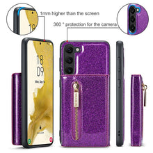 Load image into Gallery viewer, Casekis Glitter Cardholer Magnetic Phone Case for Galaxy S23 Plus 5G