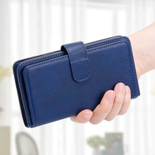 Load image into Gallery viewer, Casekis Large Capacity Cardholder Phone Case Dark Blue