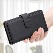 Load image into Gallery viewer, Casekis Large Capacity Cardholder Phone Case Black