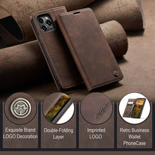 Lade das Bild in den Galerie-Viewer, Casekis Retro Wallet Case For iPhone 14 Pro Max