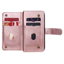 Load image into Gallery viewer, Casekis Large Capacity Cardholder Phone Case Rose Gold