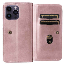 Load image into Gallery viewer, Casekis Large Capacity Cardholder Phone Case Rose Gold
