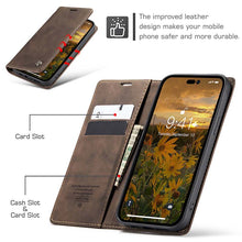 Lade das Bild in den Galerie-Viewer, Casekis Retro Wallet Case For iPhone 14 Pro Max