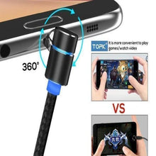 Lade das Bild in den Galerie-Viewer, 3 in 1 360° Magnetic Charging Cable for Huawei iPhone Samsung - Casekis
