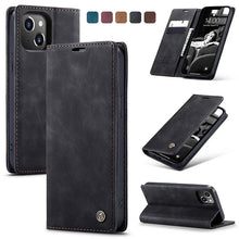 Lade das Bild in den Galerie-Viewer, Casekis Retro Wallet Case For iPhone 13 mini
