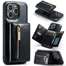 Load image into Gallery viewer, Casekis Glitter Cardholer Magnetic Phone Case for iPhone 14 Pro Max
