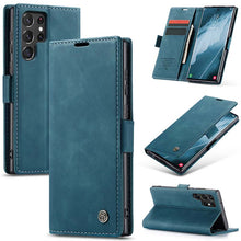 Lade das Bild in den Galerie-Viewer, Casekis Retro Wallet Case For Galaxy S22 Ultra 5G