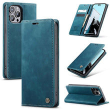Load image into Gallery viewer, Casekis Retro Wallet Case For iPhone 14 Pro