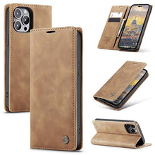 Lade das Bild in den Galerie-Viewer, Casekis Retro Wallet Case For iPhone 14 Pro Max