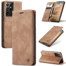 Lade das Bild in den Galerie-Viewer, Casekis Retro Wallet Case For Galaxy S21 Ultra 5G