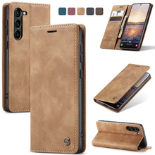 Lade das Bild in den Galerie-Viewer, Casekis Retro Wallet Case For Galaxy S23 Plus 5G