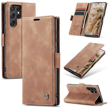 Lade das Bild in den Galerie-Viewer, Casekis Retro Wallet Case For Galaxy S22 Ultra 5G