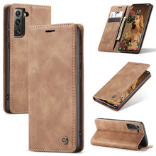 Lade das Bild in den Galerie-Viewer, Casekis Retro Wallet Case For Galaxy S21 5G