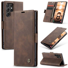 Lade das Bild in den Galerie-Viewer, Casekis Retro Wallet Case For Galaxy S22 Ultra 5G