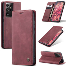 Lade das Bild in den Galerie-Viewer, Casekis Retro Wallet Case For Galaxy S21 Ultra 5G