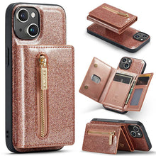 Lade das Bild in den Galerie-Viewer, Casekis Glitter Cardholer Magnetic Phone Case for iPhone 14 Plus