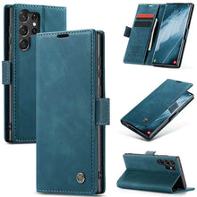 Lade das Bild in den Galerie-Viewer, Casekis Retro Wallet Case For Galaxy S23 Ultra 5G