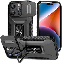 Load image into Gallery viewer, Casekis Ring Stand Shockproof Phone Case Black

