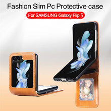 Load image into Gallery viewer, Casekis Folding Multi-card Leather Case for Galaxy Z Flip 5 5G
