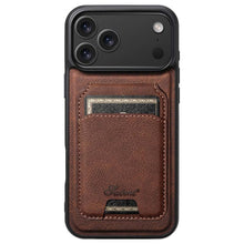 Load image into Gallery viewer, Casekis MagSafe Cardholder Detachable Phone Case Brown
