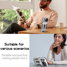 Load image into Gallery viewer, Casekis Magnetic Suction Stand Shockproof Protective Case Silver
