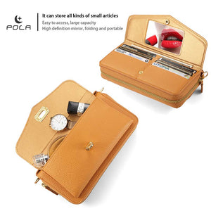 Casekis Multifunction Tote Crossbody Solid Color Phone Bag Orange