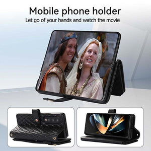 Casekis Crossbody Cardholder Phone Case For Galaxy Z Fold 5 Black