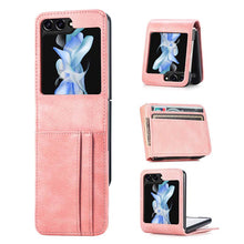 Lade das Bild in den Galerie-Viewer, Casekis Folding Multi-card Leather Case for Galaxy Z Flip 5 5G
