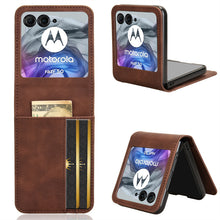 Load image into Gallery viewer, Casekis Folding Multi-card Leather Case for Moto Razr 50
