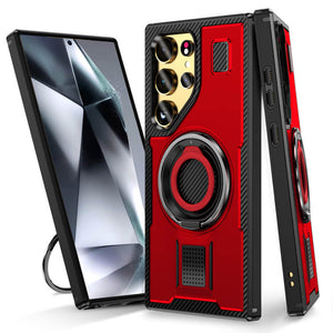 Casekis Rotating Stand Shockproof Phone Case Red