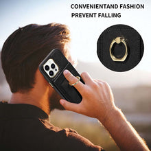 Load image into Gallery viewer, Casekis Ring Stand RFID Card Holder Phone Case Black
