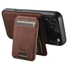 Load image into Gallery viewer, Casekis MagSafe Cardholder Detachable Phone Case Brown

