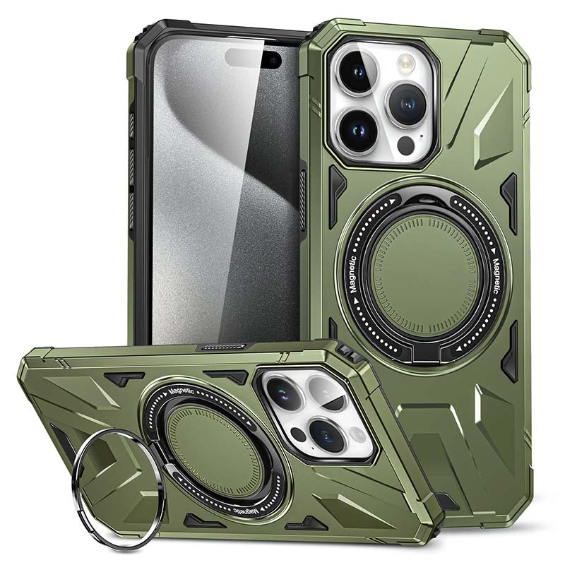Casekis Magnetic Charging Phone Case Dark Green
