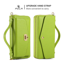 Lade das Bild in den Galerie-Viewer, Casekis Multifunction Tote Crossbody Solid Color Phone Bag Green
