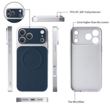 Lade das Bild in den Galerie-Viewer, Casekis Magnetic Shockproof Leather Phone Case Dark Blue
