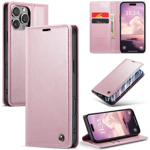 CASEKIS Luxury Flip Leather Phone Case Pink