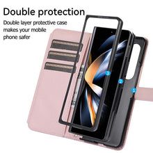 Load image into Gallery viewer, Casekis Crossbody Cardholder Phone Case For Galaxy Z Fold 4 Pink
