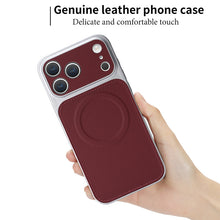 Lade das Bild in den Galerie-Viewer, Casekis Magnetic Shockproof Leather Phone Case Claret

