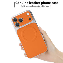 Lade das Bild in den Galerie-Viewer, Casekis Magnetic Shockproof Leather Phone Case Orange
