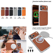 Lade das Bild in den Galerie-Viewer, Casekis Magnetic Shockproof Leather Phone Case Brown
