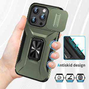 Casekis Ring Stand Shockproof Phone Case Green